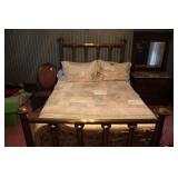 FULL BRASS BED
