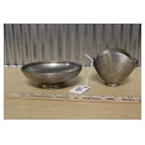 COLONIAL PEWTER BY BOARDMAN FOOTED BOWLS