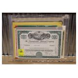 VINTAGE RAILROAD STOCK CERTIFICATES & CONFEDERATE