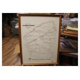FRAMED PLAN OF HARBOR CREEK TOWNSHIP 1865