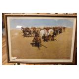 "OLD TIME PLAINS FIGHT" FREDERIC REMINGTON PRINT