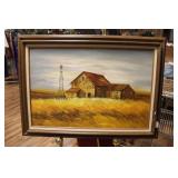 CANVAS BARN PRINT BY L. KAN