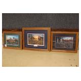 (3) QUAIL AND PHEASANT PRINTS BY JIM HANDSEL