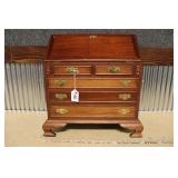 SALESMAN SAMPLE MAHOGANY SLANT FRNT SECRETARY DESK