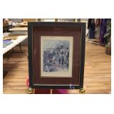 STONEWALL JACKSON AT BULL RUN LITHO PRINT