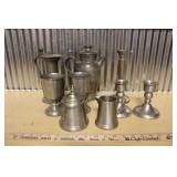 COLLECTION OF PEWTER ITEMS