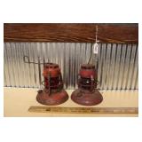 PAIR OF EMBURY DIETZ NO.40 TRAFFIC GARD LANTERNS