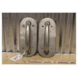 PAIR OF CAST METAL DOOR PULLS
