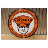 PORCELAIN OILZUM MOTOR OILS & LUBRICANTS SIGN