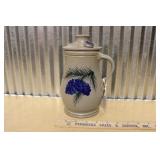 ROWE POTTERY WORKS 2002 SALT GLAZED PITCHER W/ LID