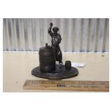 UNKNOWN BRONZE BARREL MAKER SCULPTURE