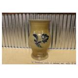 ROWE POTTERY WORKS 2003 SALT GLAZED FLORAL VASE