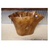 HAND CARVED WOODEN BOWL MADE IN INDONESIA