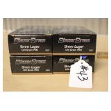 (200) RDS OF BLAZER BRASS 9MM LUGER 124GR FMJ