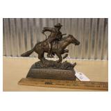 BRONZE WINCHESTER PONY EXPRESS STATUE