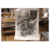 1979 "THE WINTER HUNTER" PRINT BY PAUL CALLE