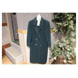 (NEW) FORECASTER WOOL HUNTER GREEN COAT SIZE 7/8