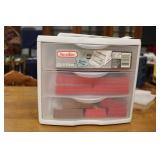 ORGANIZER W/ ASSORTMENT OF JEWELRY