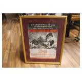 FRAMED GONE WITH THE WIND POSTER