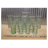 ASSORTED GLASS COCA-COLA DRINKING GLASSES