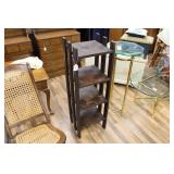 VINTAGE WOODEN FOUR TIERED PLANT STAND