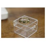 10K RING W/ MULTI COLORED STONES 1.4G