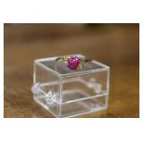 10K RING W/ STONE 1.6G