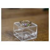 10K RING W/ MULTI COLORED STONES 2.4G