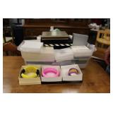 TOTE W/ ASSORTMENT OF JEWELRY