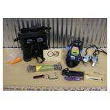 BUSHNELL BINOCULARS, KNIVES & SPORTSMAN ITEMS