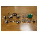 ASSORTED STERLING RINGS