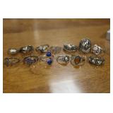 ASSORTED STERLING RINGS