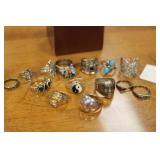 ASSORTED STERLING RINGS