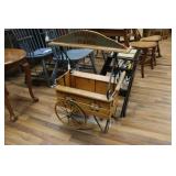 FLOWERS & PLANTS ROLLING CART