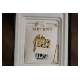 14KT AMERICAN FLAG PENDANT