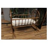 VINTAGE WOODEN BABY CRIB