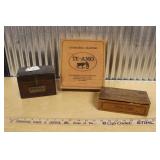 OLD CIGAR & CIGARETTE BOXES W/ SOUVENIR PENS &MORE
