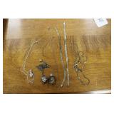 ASSORTED STERLING NECKLACES