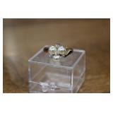 14K RING W/ PEARLS 2.1G