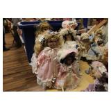 (7) ASSORTED COLLECTIBLE DOLLS W/ STANDS
