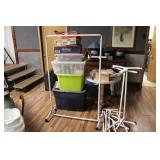 (4) ROLLING CLOTHING RACKS