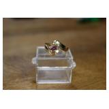 14K RING W/ SQUARE PINK STONE 4.7G