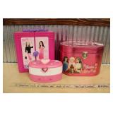 (3) BARBIE CASES W/ ACCESSORIES