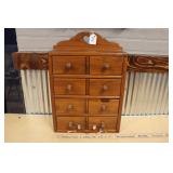 ETHAN ALLEN WALL HANGING 4 DRAWER CABINET