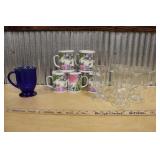 ASSORTED DRINKING GLASSES