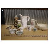 FINE BONE CHINA, CERAMICS, MUSIC BOX STEIN ETC.