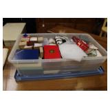 TOTE W/ LARGE ASSORTMENT OF JEWELRY