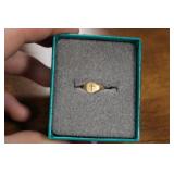 HENRY F. BARROWS & CO. 10K RING W/ CROSS 0.8G