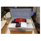 TOTE W/ LARGE ASSORTMENT OF JEWELRY