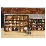 (3) WALL HANGING SHADOWBOXES W/ COLLECTIBLES